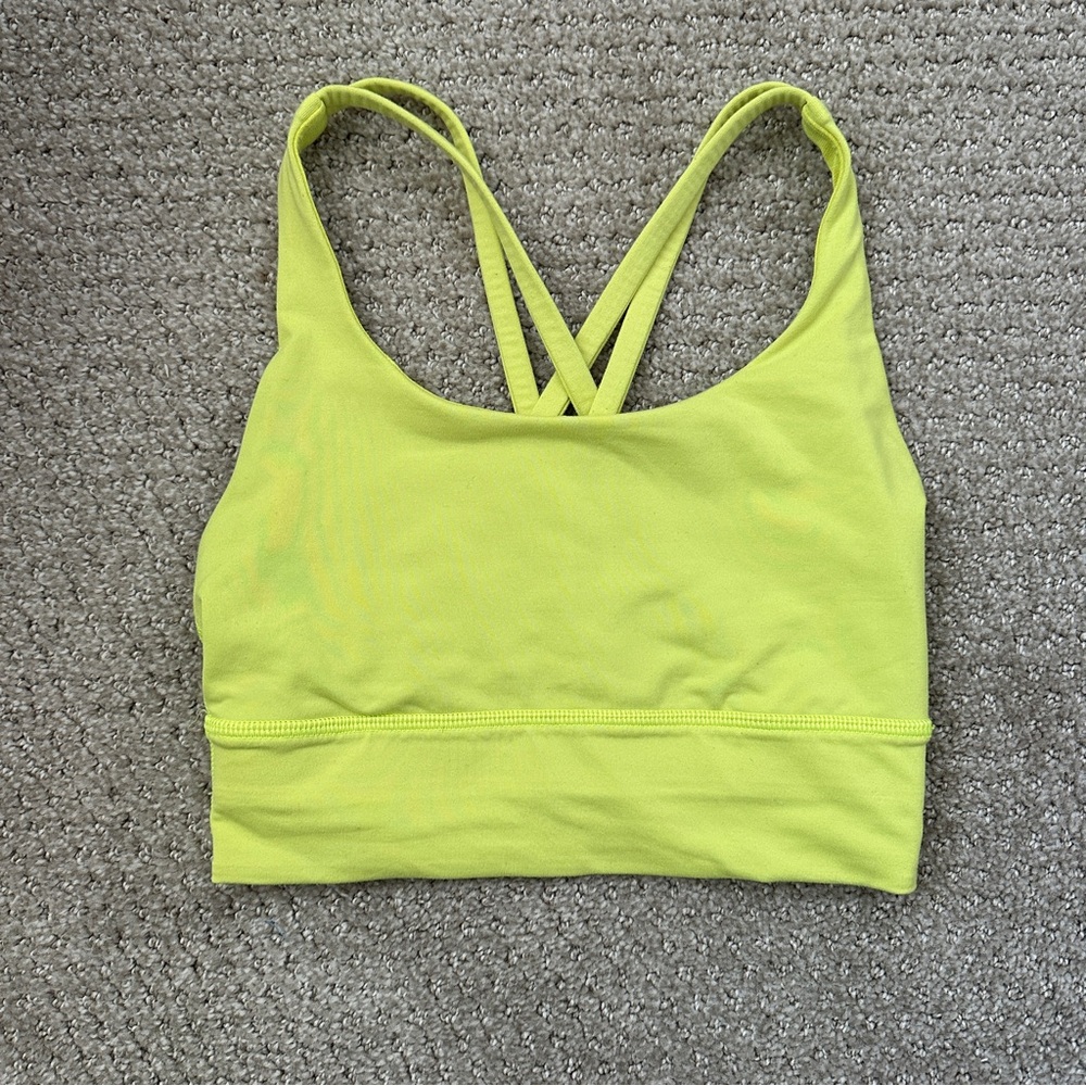 Lululemon Energy Bra – Women’s Size 4 – Neon Yellow - Picture 3 of 4